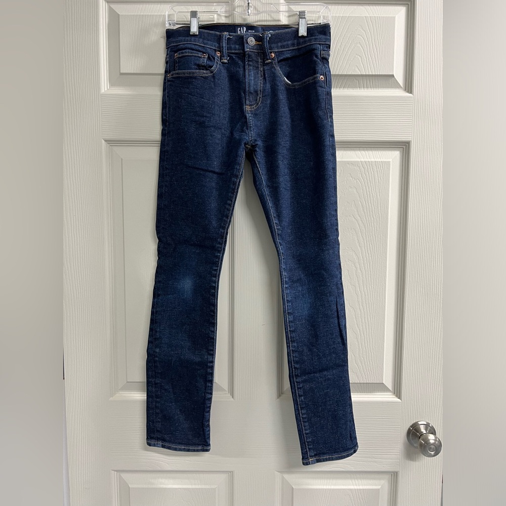 Gap Men's Soft Wear Skinny Hi Rise Blue Jeans Size 28 x 30 - EUC